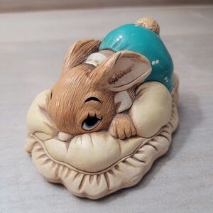 Pendelfin Rabbits Vintage "Dodger" Handpainted Stonecraft Collectible Figurine